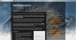 Desktop Screenshot of mariasharpova.blogspot.com