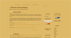 Desktop Screenshot of dream-of-genea.blogspot.com