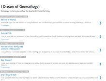Tablet Screenshot of dream-of-genea.blogspot.com
