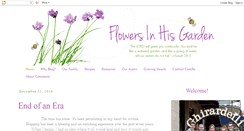 Desktop Screenshot of flowersinhisgarden.blogspot.com