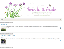 Tablet Screenshot of flowersinhisgarden.blogspot.com