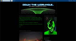 Desktop Screenshot of downthewormhole.blogspot.com