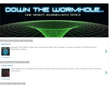 Tablet Screenshot of downthewormhole.blogspot.com