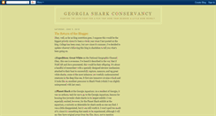 Desktop Screenshot of georgiasharkconservancy.blogspot.com