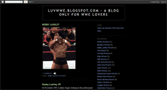 Desktop Screenshot of luvwwe.blogspot.com