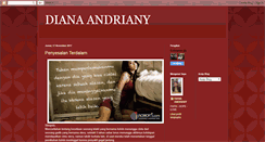 Desktop Screenshot of diana-andriany.blogspot.com