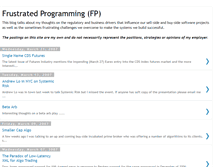 Tablet Screenshot of frustratedprogramming.blogspot.com