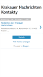 Mobile Screenshot of kontaktykrakauer.blogspot.com