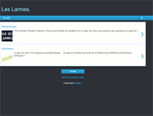 Tablet Screenshot of les-larmes.blogspot.com