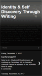 Mobile Screenshot of identitythroughwriting.blogspot.com