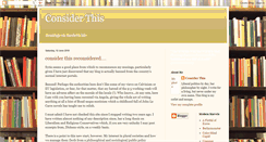 Desktop Screenshot of considerthisandthat.blogspot.com