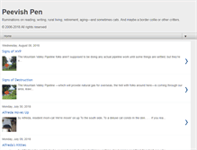 Tablet Screenshot of peevishpen.blogspot.com