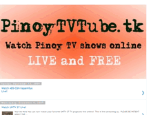 Tablet Screenshot of pinoytvtube.blogspot.com