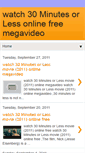 Mobile Screenshot of 30minutesorlessonline.blogspot.com