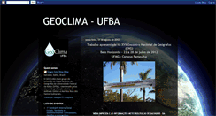 Desktop Screenshot of geoclimaufba.blogspot.com