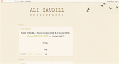 Desktop Screenshot of alicaudillphotography.blogspot.com