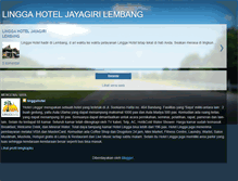 Tablet Screenshot of linggahoteljayagirilembang.blogspot.com