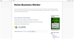 Desktop Screenshot of homebusinessworker.blogspot.com
