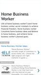 Mobile Screenshot of homebusinessworker.blogspot.com