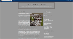 Desktop Screenshot of paperoccasions.blogspot.com