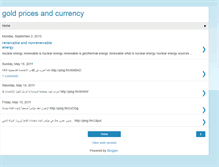 Tablet Screenshot of goldpricesandcurrency.blogspot.com