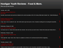 Tablet Screenshot of hooliganyouthreviewsfood.blogspot.com