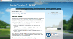 Desktop Screenshot of familyeducationhivaids.blogspot.com