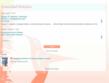 Tablet Screenshot of feminidadholistica.blogspot.com