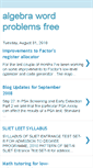 Mobile Screenshot of algebrawordproblemsfree.blogspot.com