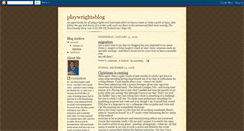 Desktop Screenshot of playwrightsblog.blogspot.com