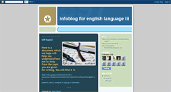 Desktop Screenshot of languageiii-infoblog.blogspot.com