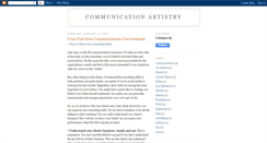 Desktop Screenshot of communicationartistry.blogspot.com