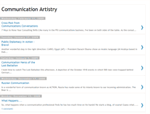 Tablet Screenshot of communicationartistry.blogspot.com