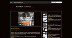 Desktop Screenshot of militaryknowledge.blogspot.com