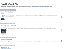 Tablet Screenshot of fourthworldwar.blogspot.com