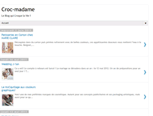 Tablet Screenshot of crocmadame.blogspot.com