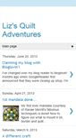 Mobile Screenshot of lizsquiltadventures.blogspot.com
