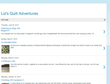 Tablet Screenshot of lizsquiltadventures.blogspot.com