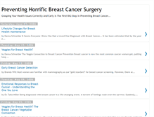 Tablet Screenshot of breastcancerpreventable.blogspot.com