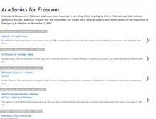 Tablet Screenshot of academicsforfreedom.blogspot.com