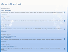 Tablet Screenshot of michaela-down-under.blogspot.com