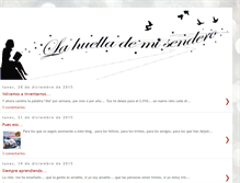 Tablet Screenshot of lahuellademisendero.blogspot.com