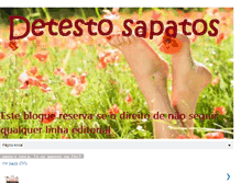 Tablet Screenshot of detestosapatos.blogspot.com