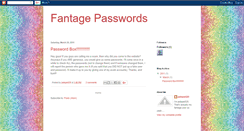 Desktop Screenshot of fantagepasswords.blogspot.com
