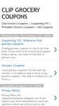 Mobile Screenshot of clipgrocerycoupons.blogspot.com