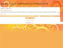 Tablet Screenshot of fakeconsultants.blogspot.com