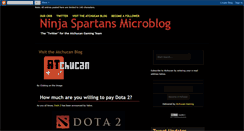 Desktop Screenshot of ninjaspartans.blogspot.com