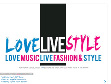 Tablet Screenshot of lovelivestyle.blogspot.com