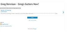 Tablet Screenshot of gregsguttersnow.blogspot.com