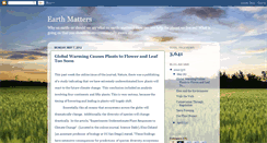 Desktop Screenshot of earthmatterselon.blogspot.com